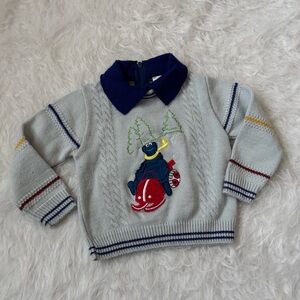 Vintage JCPenney Cozy Cookie Monster Baby Sweater